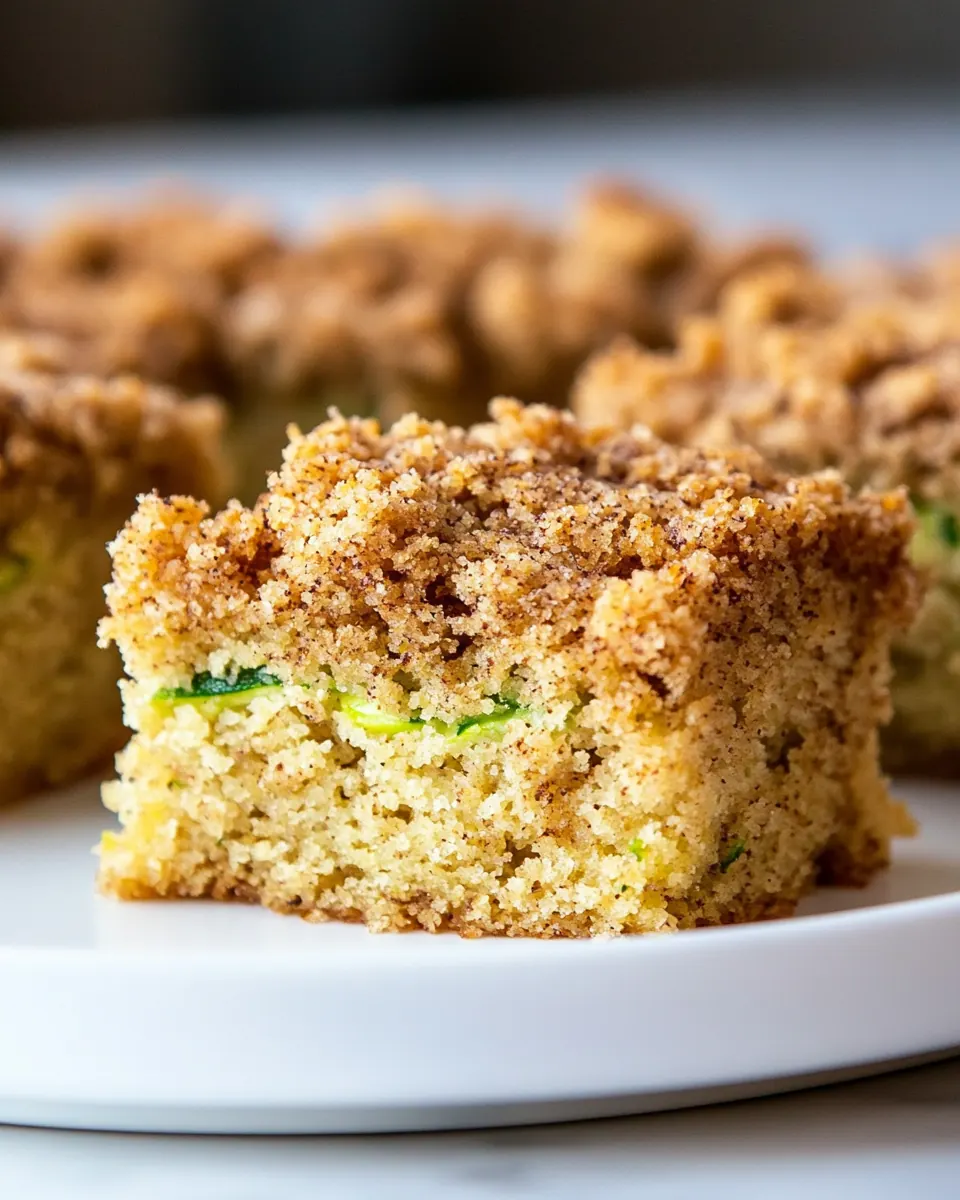 Almond Flour Zucchini Crumb Cake