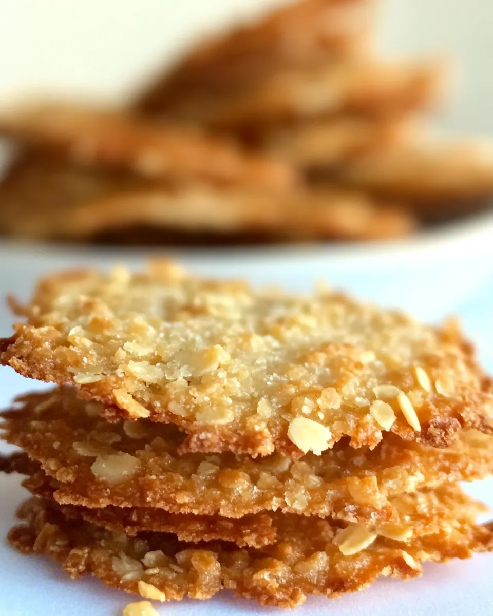 Almond Lace Cookies