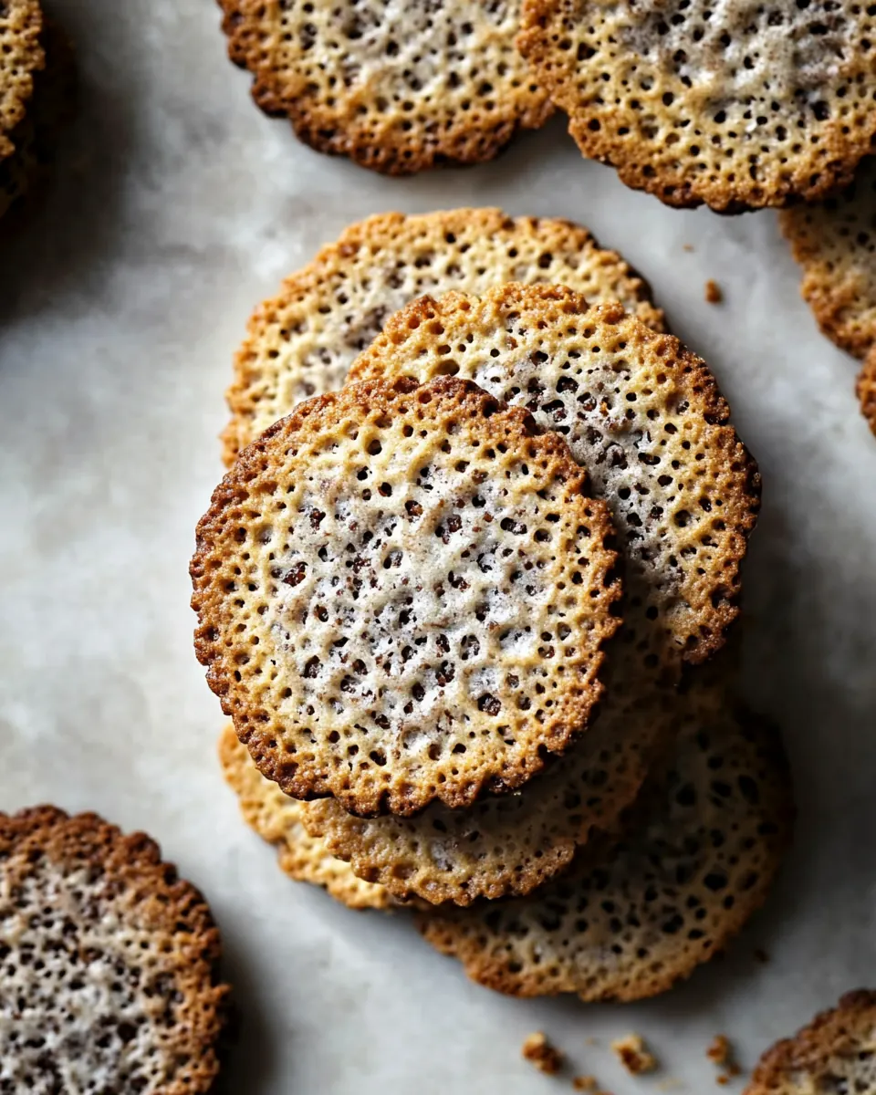 Almond Lace Sandwich Cookies