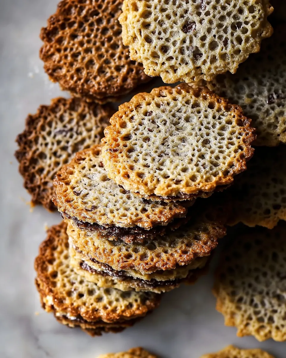 Almond Lace Sandwich Cookies