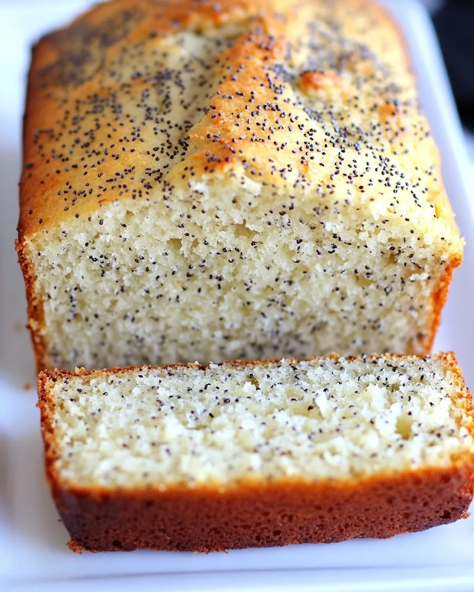 Almond Poppy Seed Bread