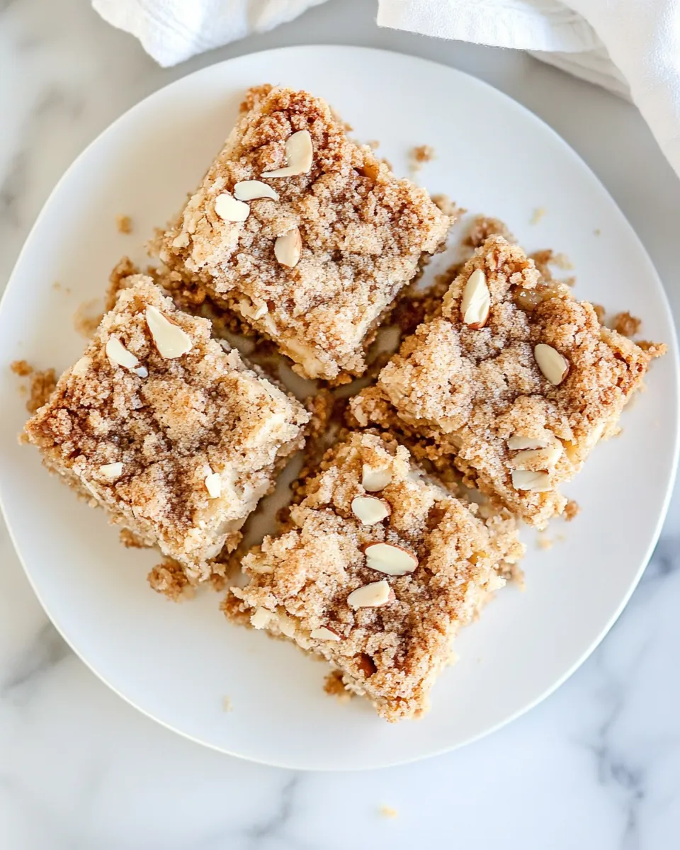 Apple Blondies with Cinnamon Almond Streusel