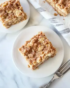 Apple Blondies with Cinnamon Almond Streusel