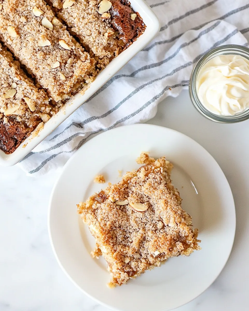 Apple Blondies with Cinnamon Almond Streusel