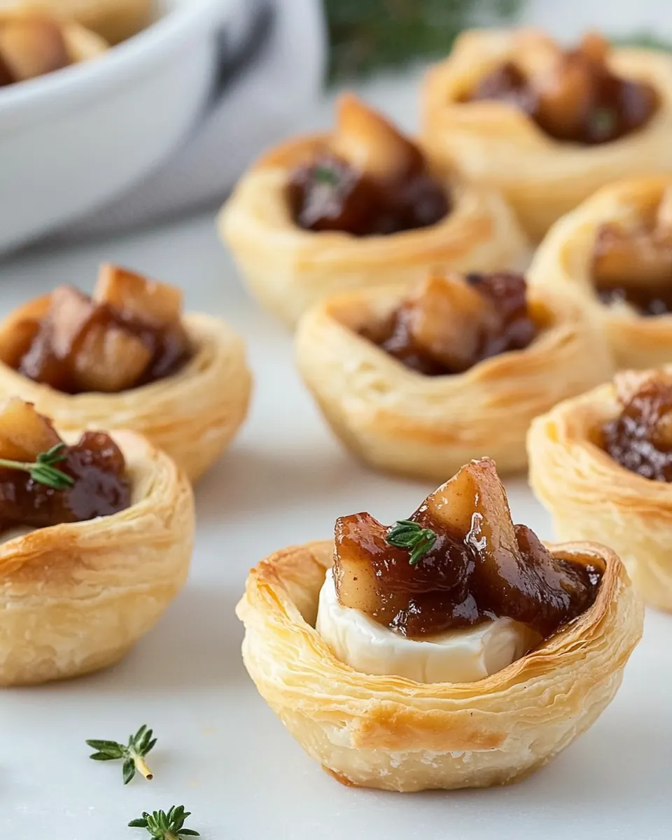 Apple Butter Brie Bites