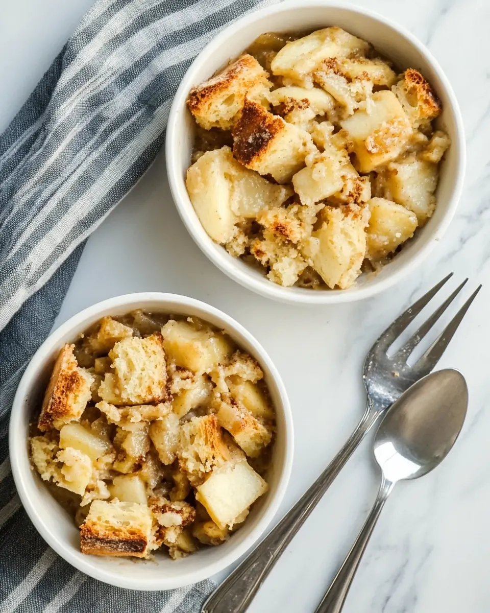 Apple Cardamom Bread Pudding