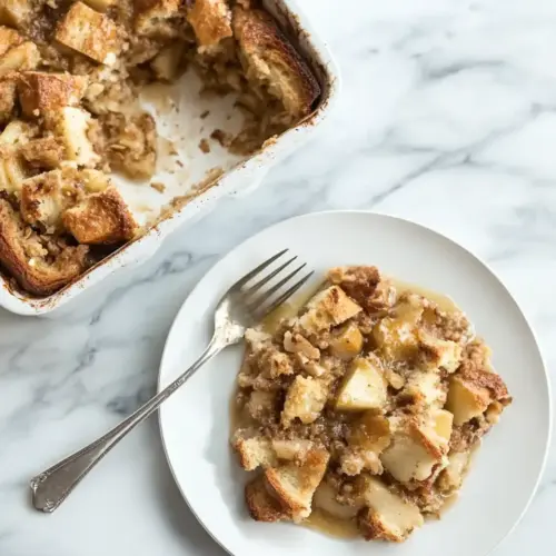 Apple Cardamom Bread Pudding