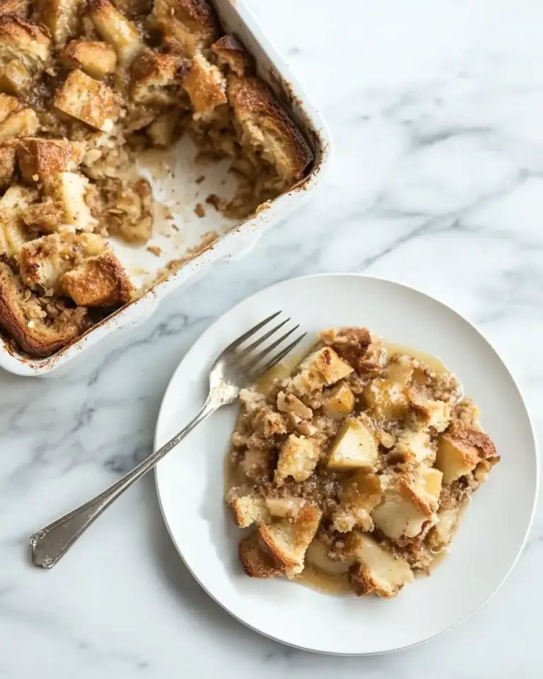 Apple Cardamom Bread Pudding