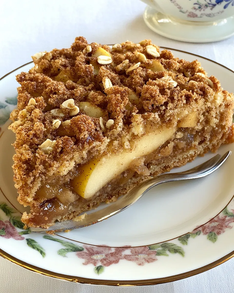 Apple Cinnamon Streusel Cake