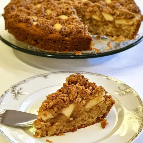 Apple Cinnamon Streusel Cake