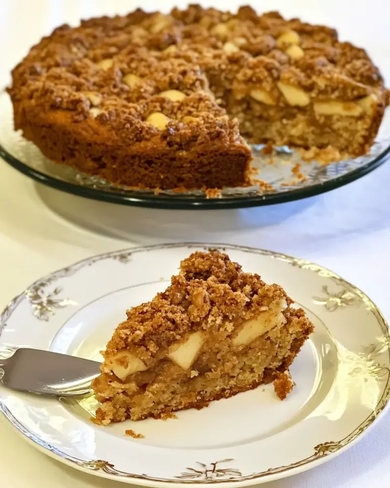 Apple Cinnamon Streusel Cake