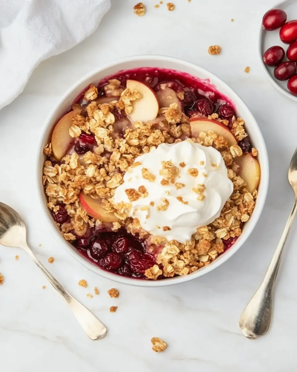 Apple Cranberry Crisp