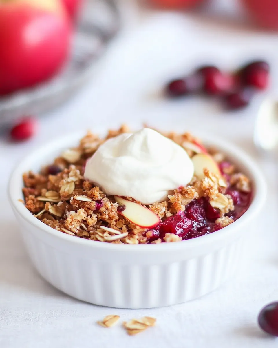 Apple Cranberry Crisp