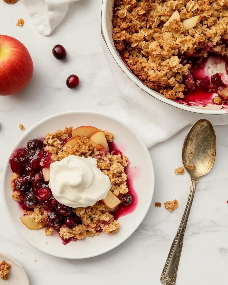 Apple Cranberry Crisp