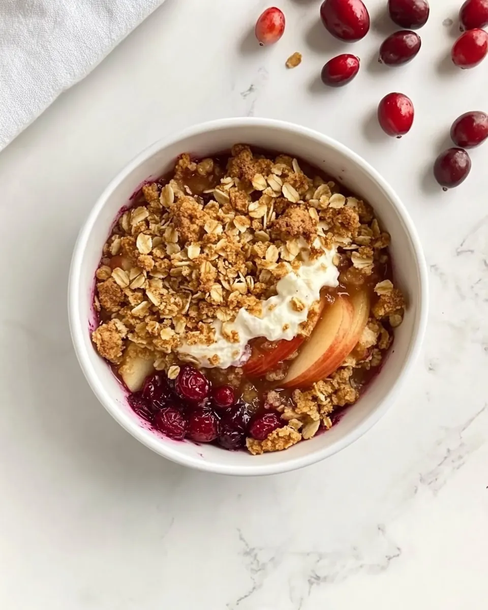 Apple Cranberry Crisp