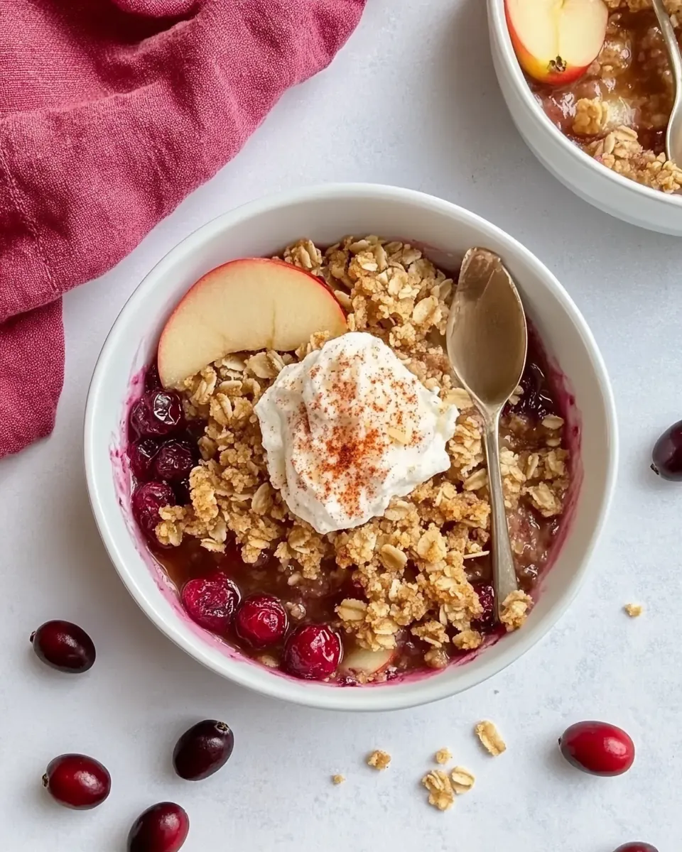 Apple Cranberry Crisp