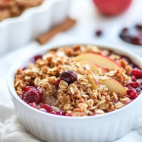Apple Cranberry Crisp