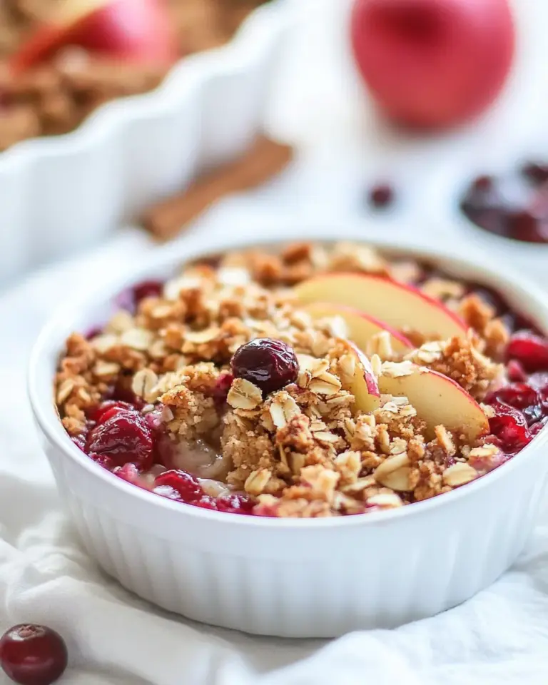 Apple Cranberry Crisp