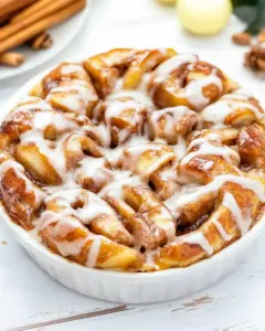 Apple Fritter Cinnamon Roll Bake