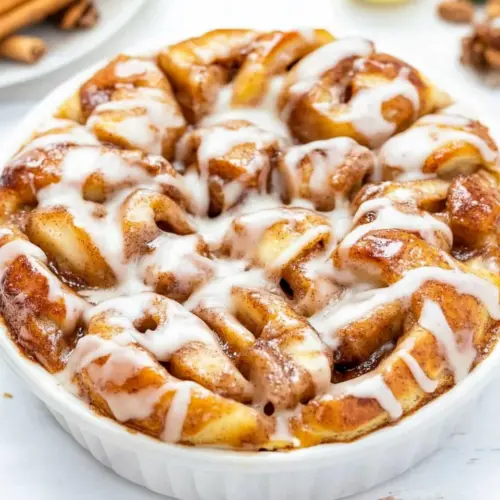 Apple Fritter Cinnamon Roll Bake