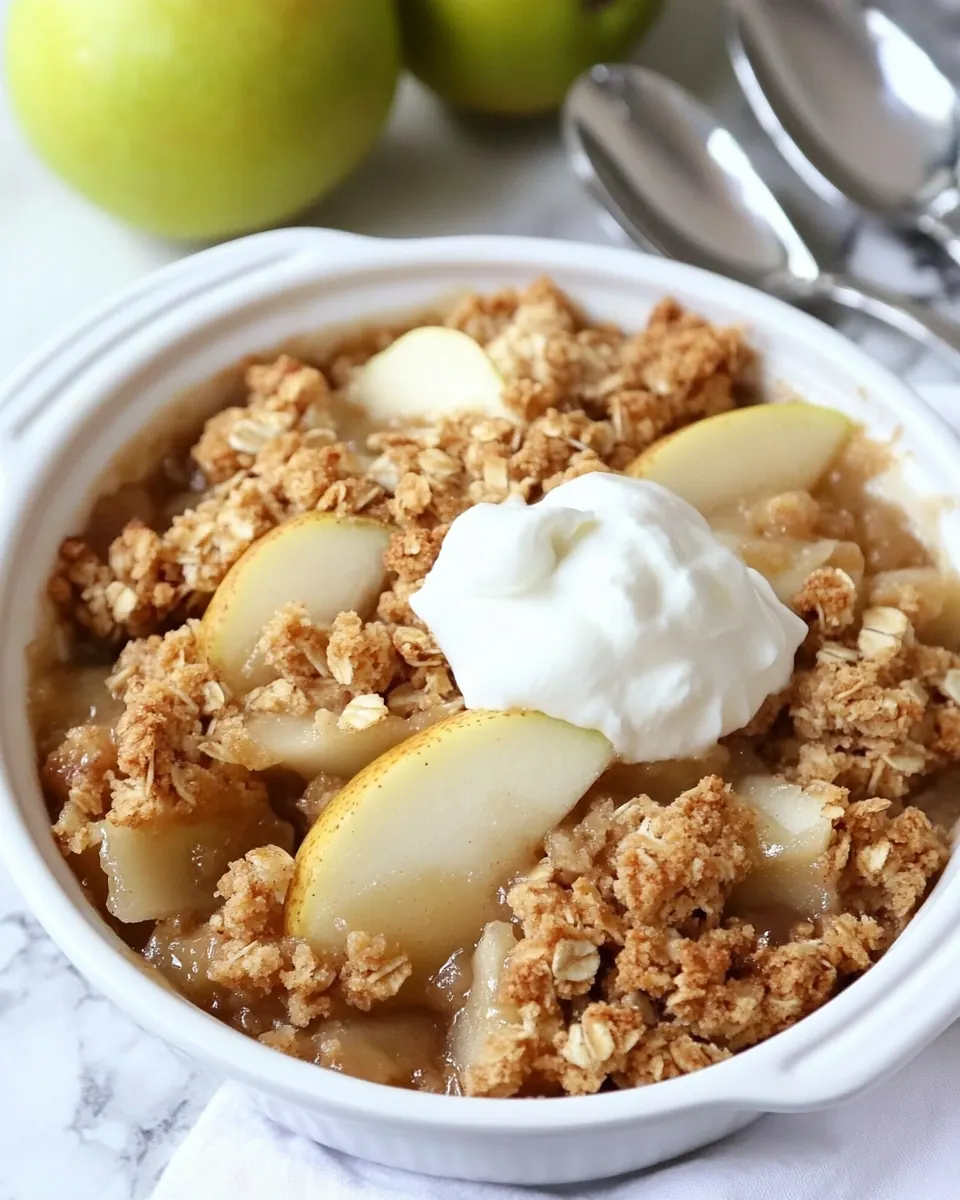 Apple Pear Crisp