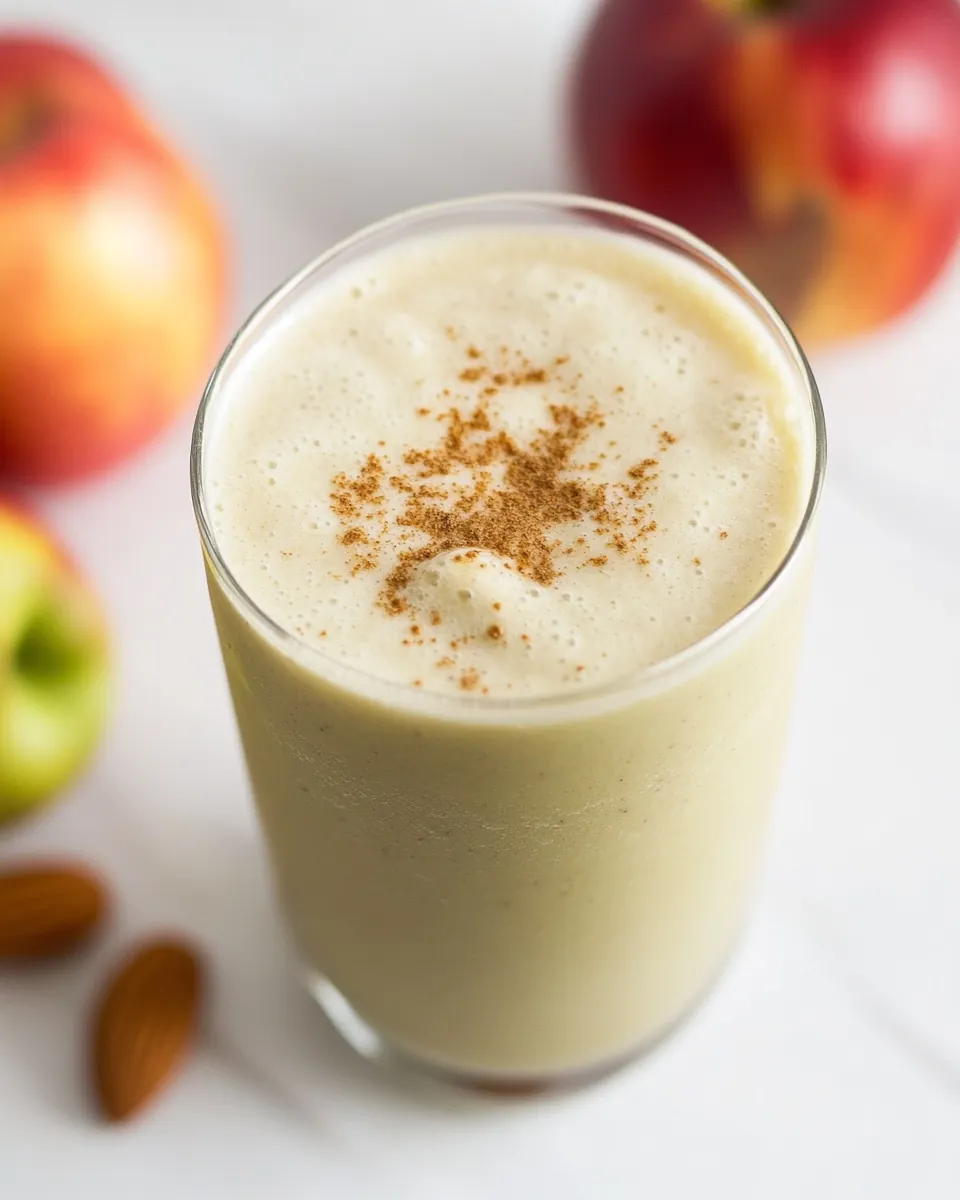 Apple Pie Almond Butter Protein Smoothie