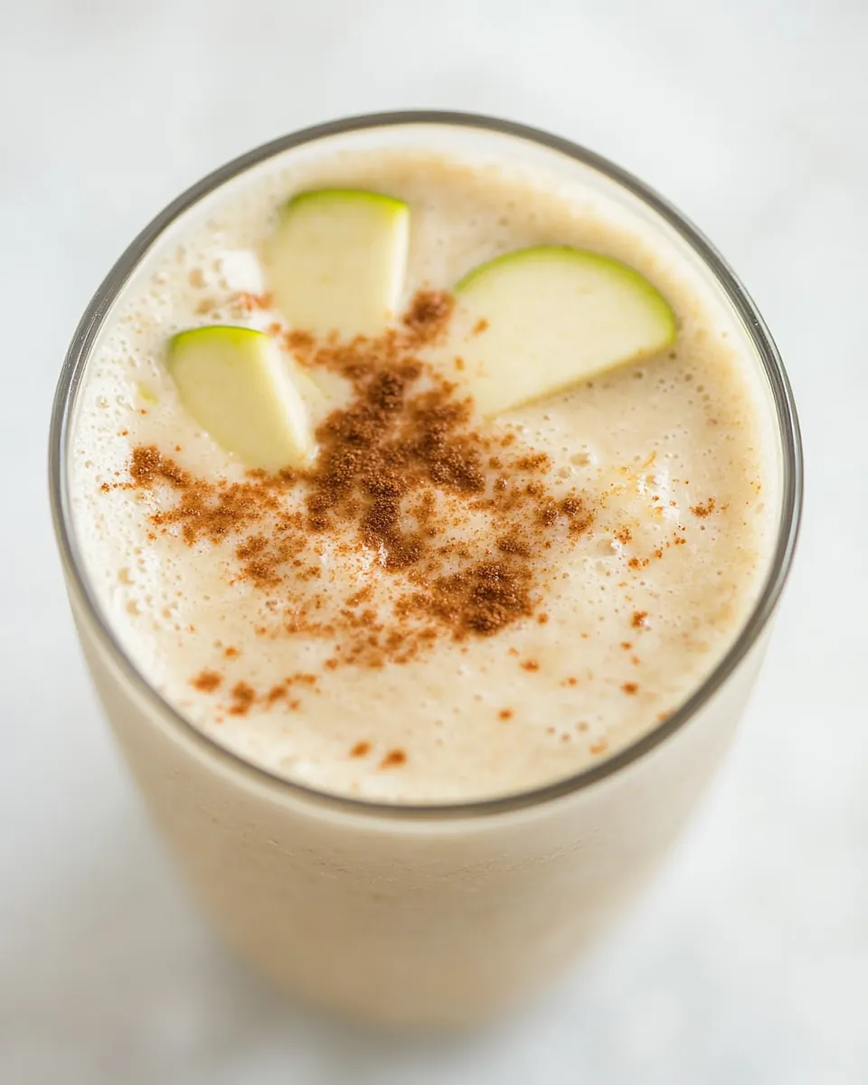 Apple Pie Almond Butter Protein Smoothie
