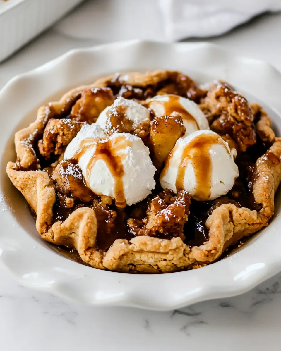 Apple Pie Deep Dish Skillet Cookie