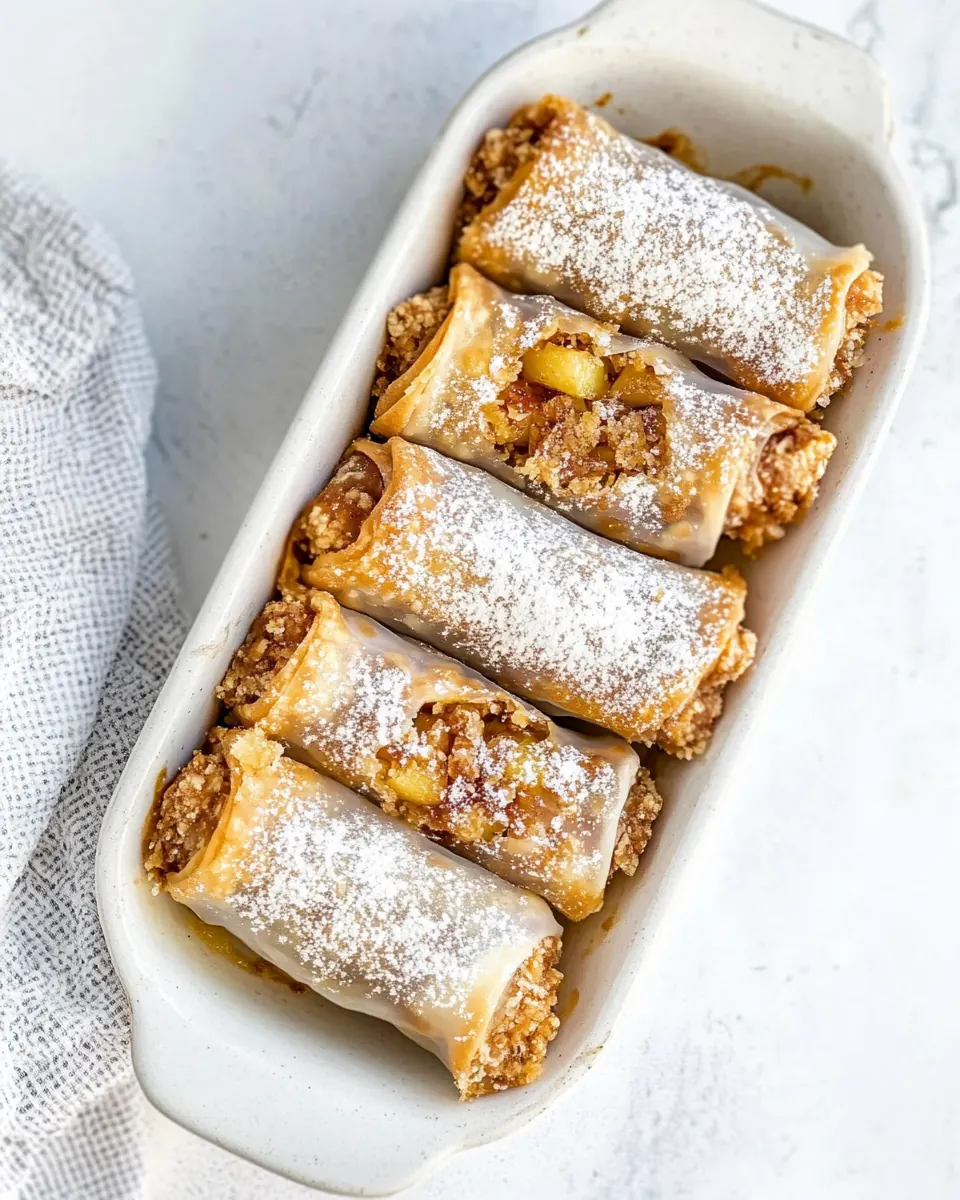 Apple Pie Spring Rolls