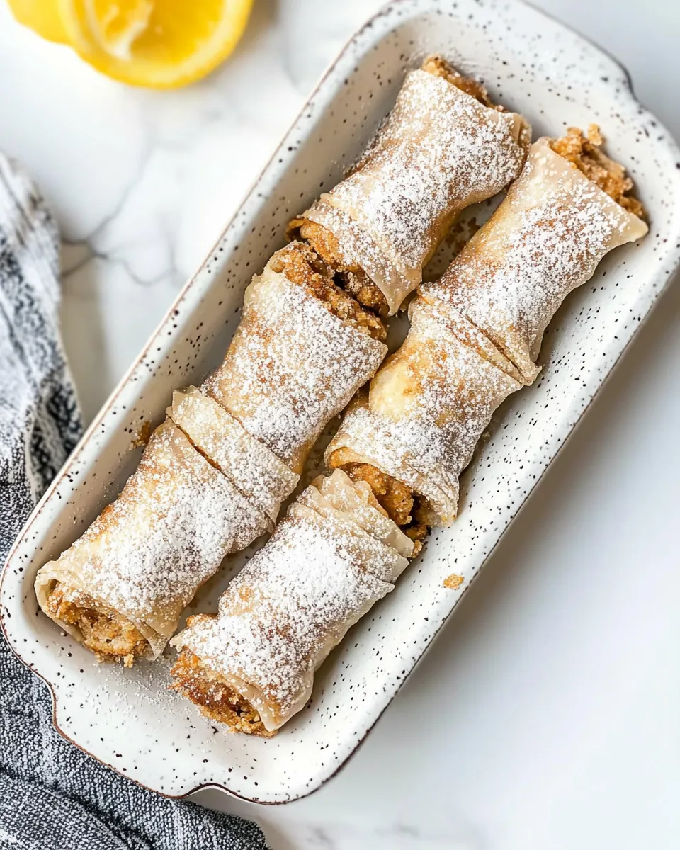 Apple Pie Spring Rolls