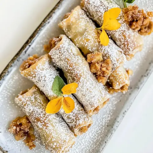 Apple Pie Spring Rolls