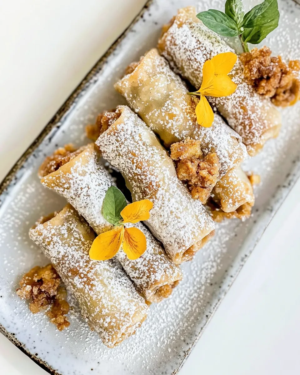 Apple Pie Spring Rolls