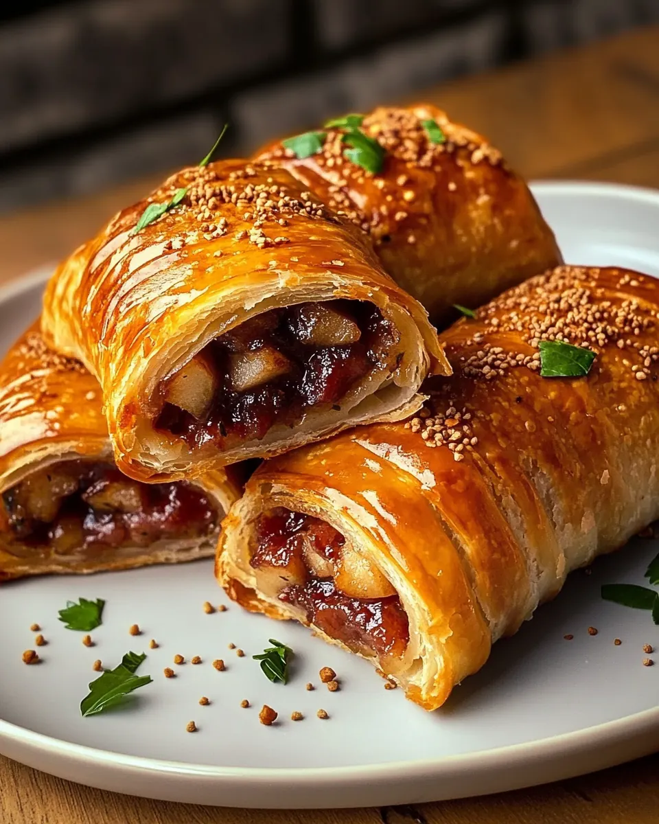 Apple Sage Sausage Rolls