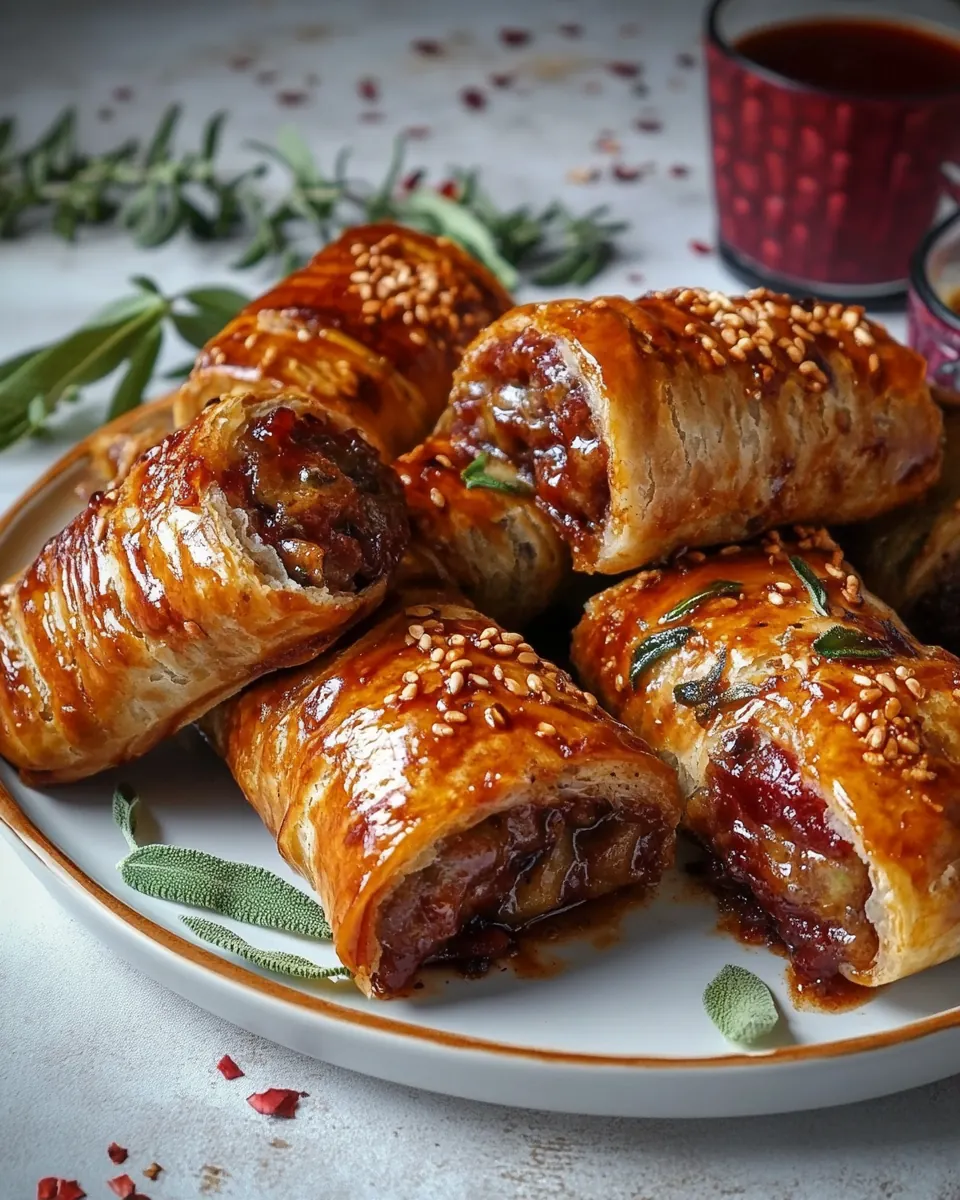 Apple Sage Sausage Rolls