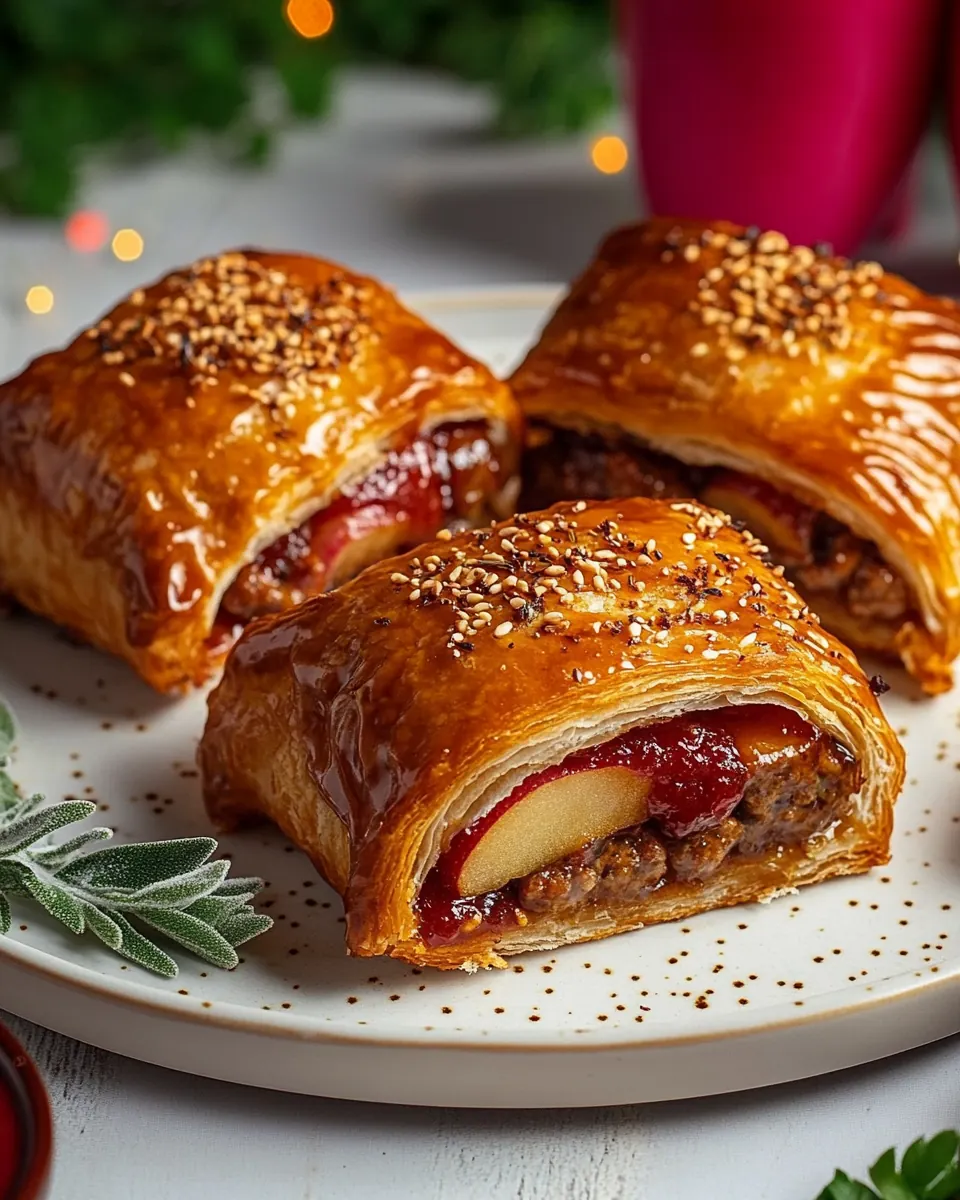 Apple Sage Sausage Rolls