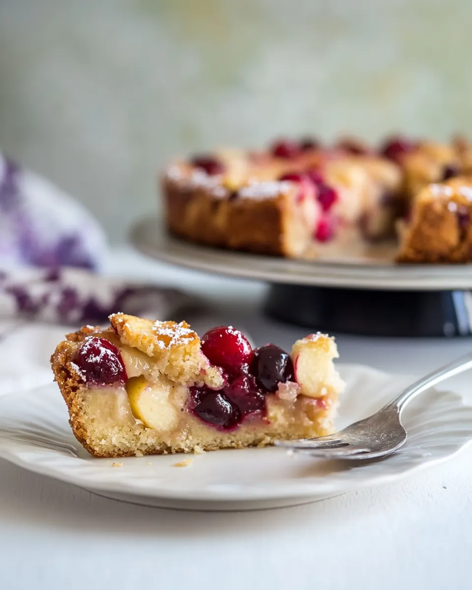 Apple cherry torte