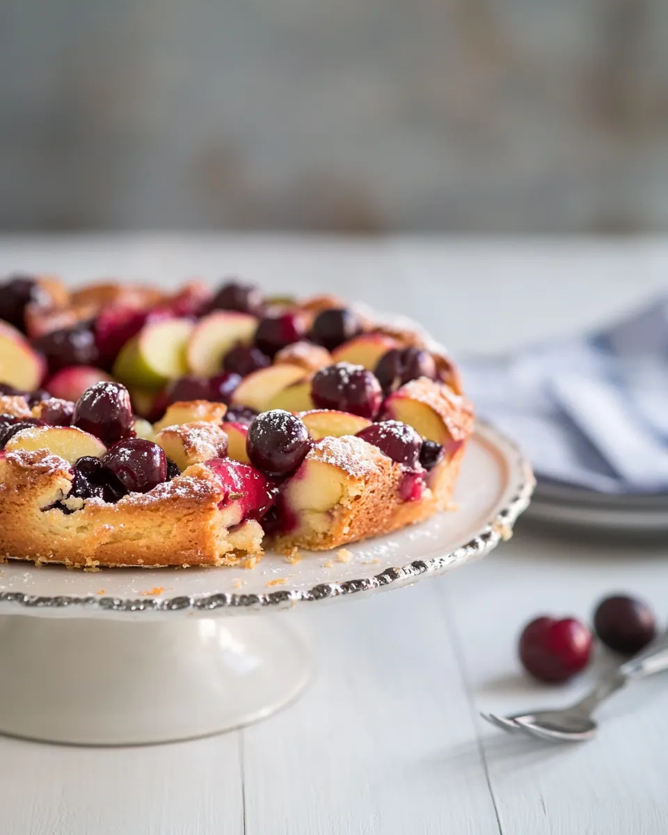 Apple cherry torte