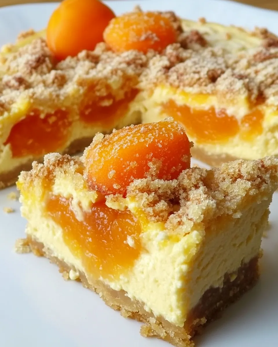 Apricot Crumble Cheesecake