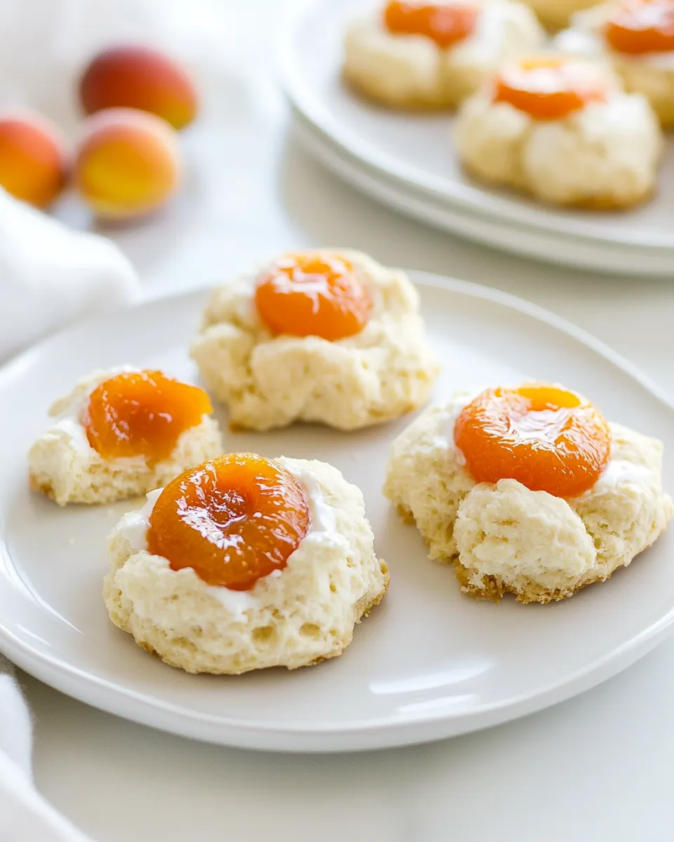Apricots Cream Thumbprint Scones