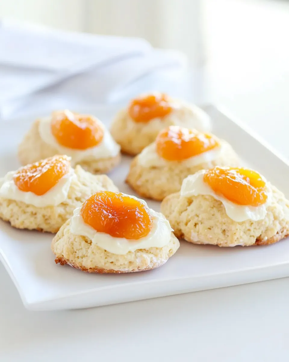 Apricots Cream Thumbprint Scones
