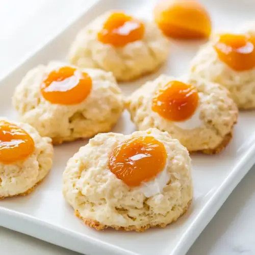Apricots Cream Thumbprint Scones