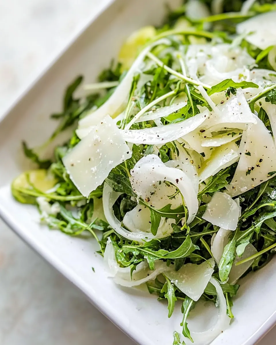 Arugula Salad with Fennel and Cheese