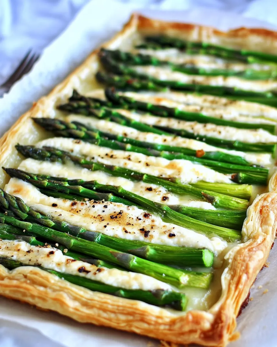 Asparagus Fontina Tart