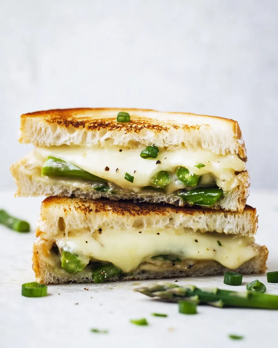 Asparagus Grilled Cheese with Brown Butter and Dijon