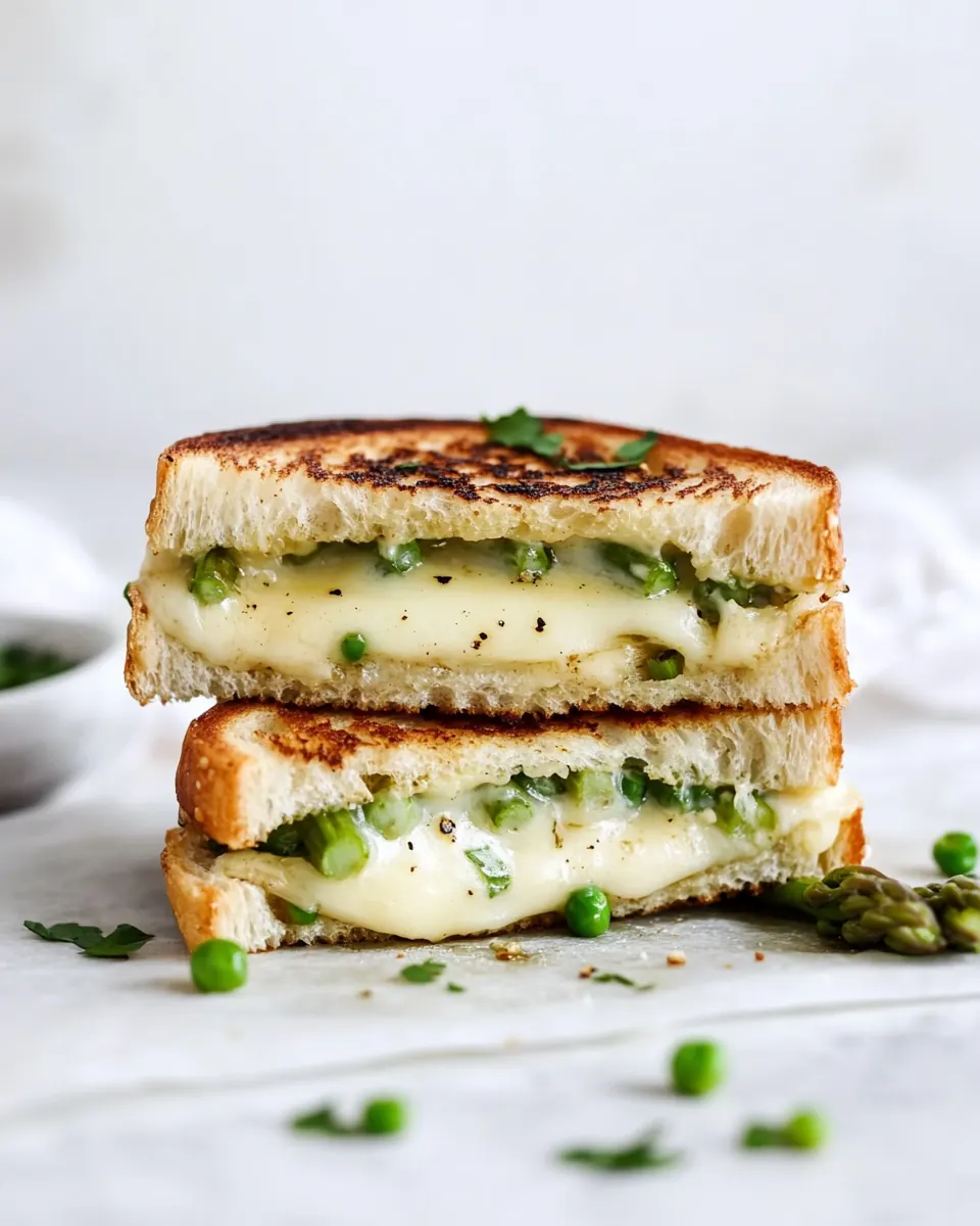 Asparagus Grilled Cheese with Brown Butter and Dijon