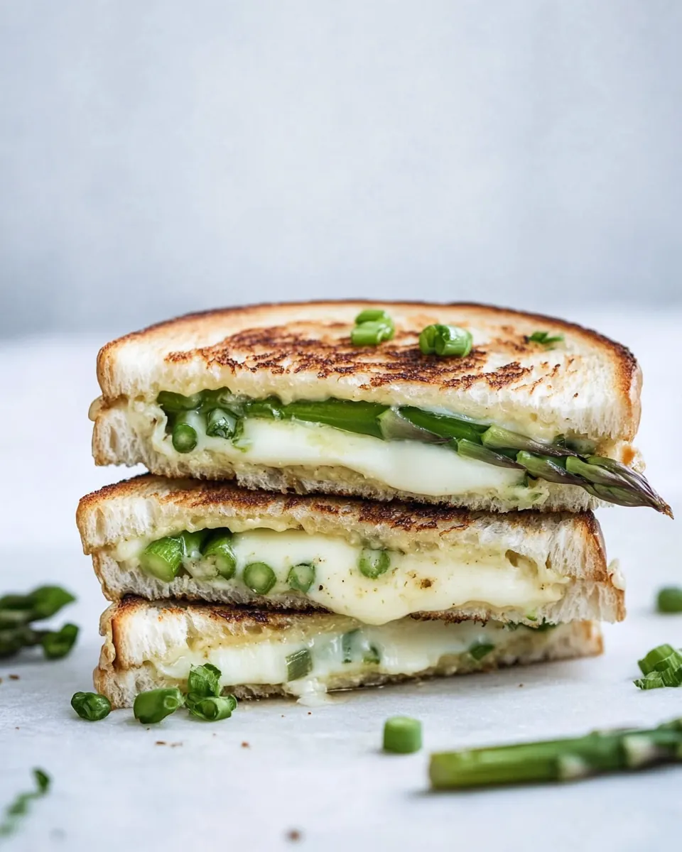 Asparagus Grilled Cheese with Brown Butter and Dijon
