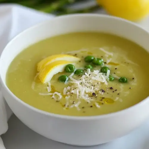 Asparagus Soup with Lemon and Parmesan