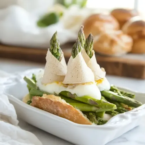 Asparagus Topped Eggs with Hats