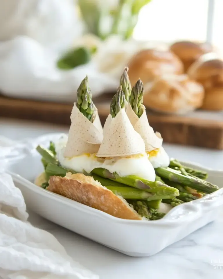 Asparagus Topped Eggs with Hats