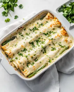 Asparagus and Chicken Enchiladas
